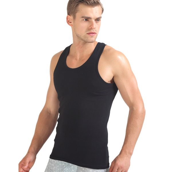 Áo Ba Lỗ Nam Cotton Nguyên Chất Mùa Hè Ôm Vừa Vặn – Thoải Mái, Đơn Giản - Hình ảnh 2
