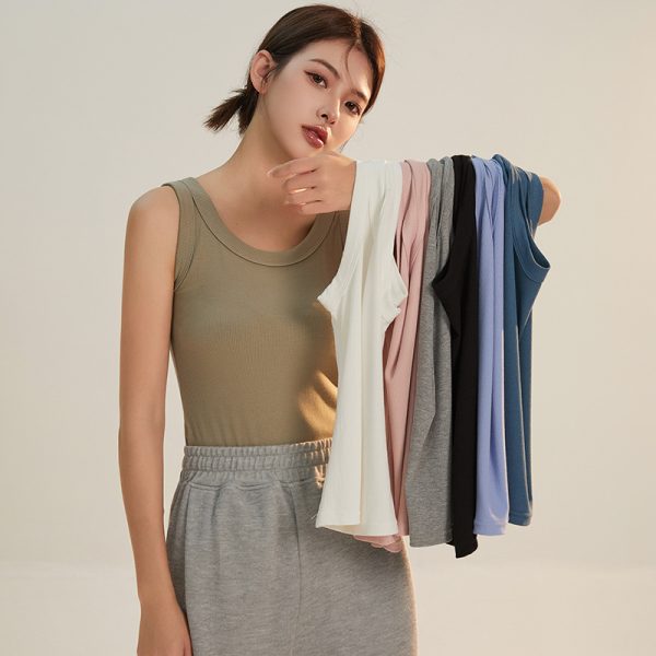 Áo Yếm Thể Thao Nữ Cotton Co Giãn Có Đệm Ngực – Năng Động, Tự Tin - Hình ảnh 13