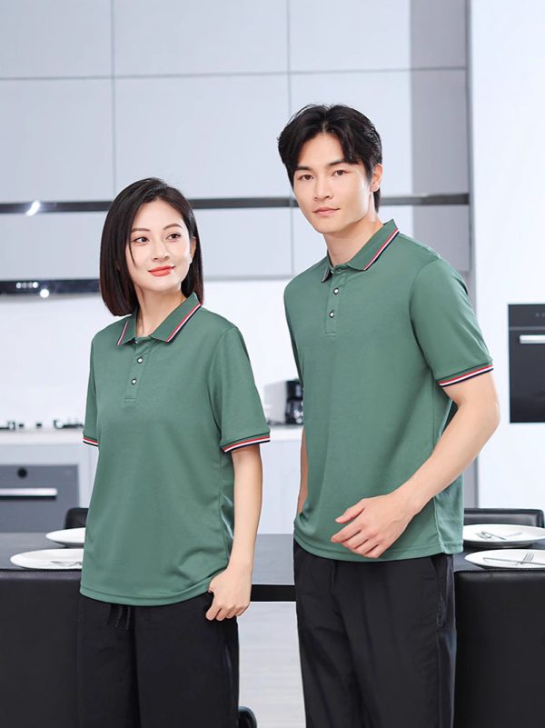 Áo polo cotton piqué thoáng khí, form vừa vặn - Hình ảnh 2