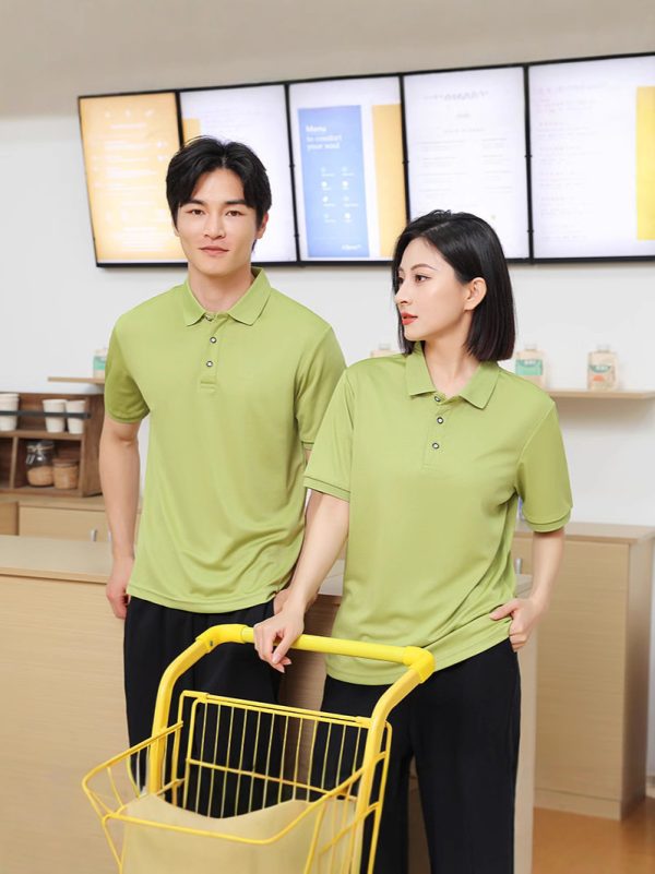 Áo polo cotton piqué thoáng khí, form vừa vặn - Hình ảnh 3