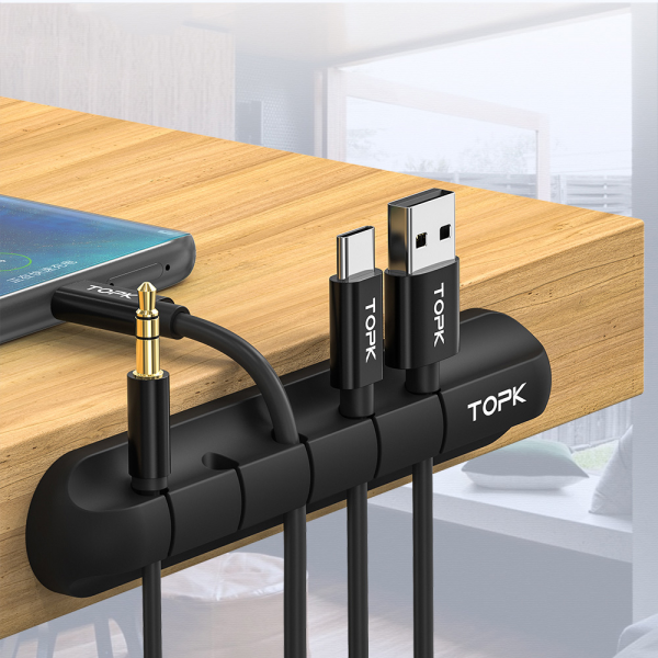 Bộ Ổ cắm Dây Cáp Silicone USB – Gọn Gàng Bàn Làm Việc, Tiện Lợi Mọi Lúc! - Hình ảnh 2