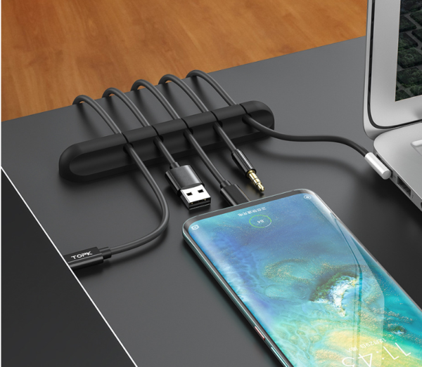 Bộ Ổ cắm Dây Cáp Silicone USB – Gọn Gàng Bàn Làm Việc, Tiện Lợi Mọi Lúc!