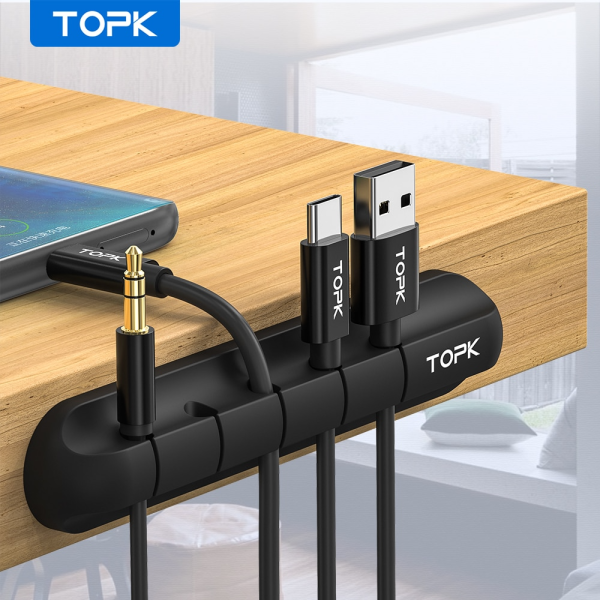 Bộ Ổ cắm Dây Cáp Silicone USB – Gọn Gàng Bàn Làm Việc, Tiện Lợi Mọi Lúc! - Hình ảnh 3