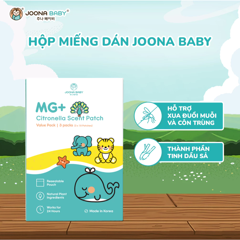 Miếng dán chống muỗi cho bé từ tinh dầu sả thiên nhiên, an toàn và tiện lợi 1