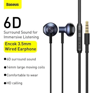 Tai nghe có dây Baseus H19 jack 3.5mm 1