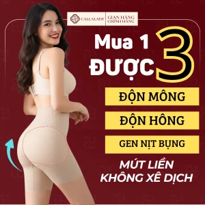 Quần độn mông hông Callalady gen bụng 3 trong 1 1