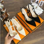 Giày cao gót hở gót quai trống 5cm AH20 1