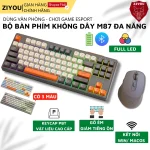 Bộ bàn phím chuột không dây Bluetooth Ziyou M87 LED 1