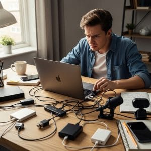 người dùng macbook thiếu cổng usb gây bất tiện khi làm việc