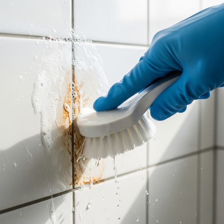 làm sạch gạch nhà tắm bị ố lâu ngày hiệu quả