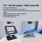 Giá đỡ laptop tablet kim loại xoay 360 độ 2