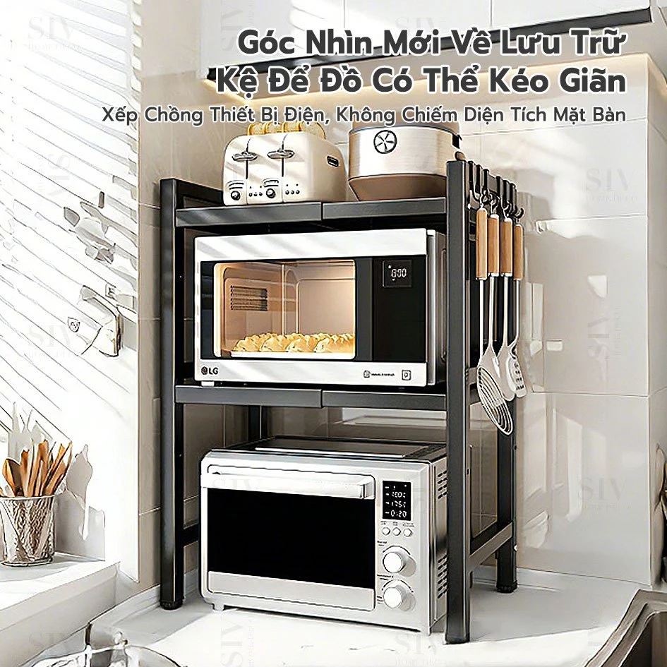 Kệ lò vi sóng SIV 2/3 tầng điều chỉnh 2
