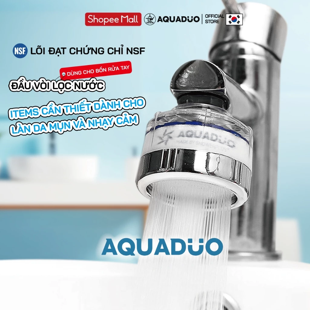 Đầu vòi lọc nước tăng áp SF-1000SS 4 lõi lọc 2
