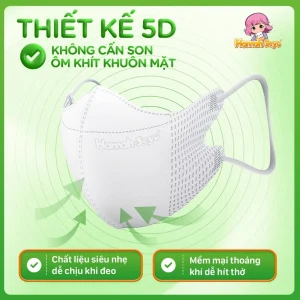khẩu trang 5D chống UV khi đi xe máy ngoài trời nắng
