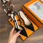 Giày cao gót hở gót quai trống 5cm AH20 2