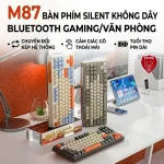 Bộ bàn phím chuột không dây Bluetooth Ziyou M87 LED 2