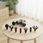 Bộ 8 đầu massage giúp sử dụng cho nhiều vùng cơ thể khác nhau