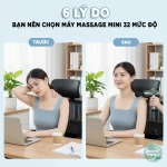 So sánh trước và sau khi dùng máy massage cầm tay giảm đau mỏi