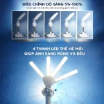 Đèn học để bàn LED RGB Taiyoken 10000mAh có đồng hồ 4