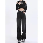 Quần jean nữ ống rộng suông xanh nhạt bigsize 4542 4