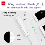 Đồng hồ để bàn LED UKIO màn hình LCD báo thức 5