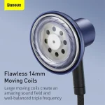 Tai nghe có dây Baseus H19 jack 3.5mm 5