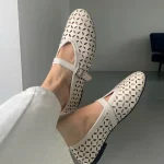 Giày búp bê nữ Erosska EL065 lưới quai ngang 5