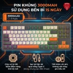 Bộ bàn phím chuột không dây Bluetooth Ziyou M87 LED 5