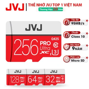 Thẻ nhớ microSD JVJ Pro U3 Class 10 32GB/64GB/128GB/256GB 1