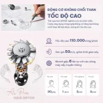 Máy sấy tóc ion âm nóng lạnh 3 chế độ 6