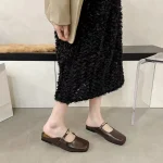 Giày sục nữ mũi vuông quai ngang TT23 6