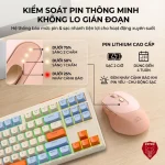 Bộ bàn phím chuột không dây Bluetooth Ziyou M87 LED 6