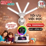 Đèn học để bàn LED RGB Taiyoken 10000mAh có đồng hồ 9