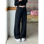 Quần jean nữ ống rộng suông xanh nhạt bigsize 4542 9