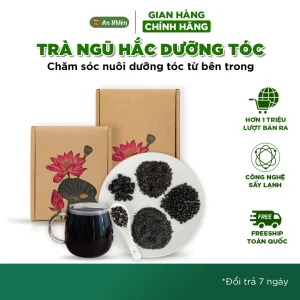 Phụ nữ pha Trà Ngũ Hắc An Nhiên khi lo lắng về tình trạng rụng tóc