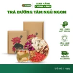 Trà Dưỡng Tâm Ngủ Ngon An Nhiên cùng thảo mộc trên bàn cạnh giường ngủ