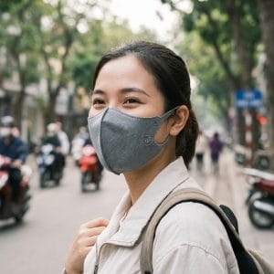Khẩu trang 5D ôm mặt thoáng khí dùng hàng ngày ngoài đường