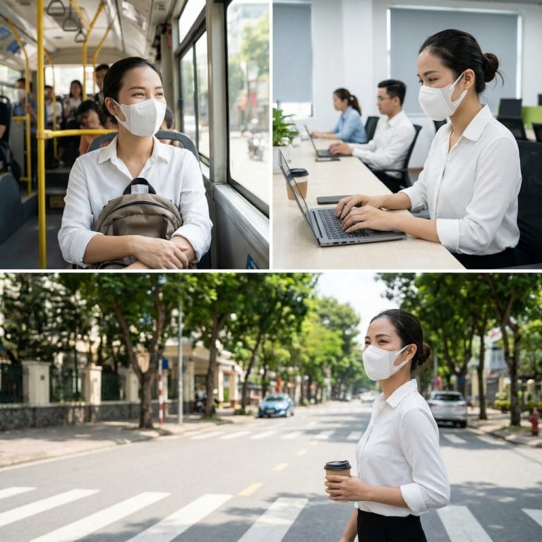 Khẩu trang 5D thoáng khí phù hợp cho người đeo cả ngày