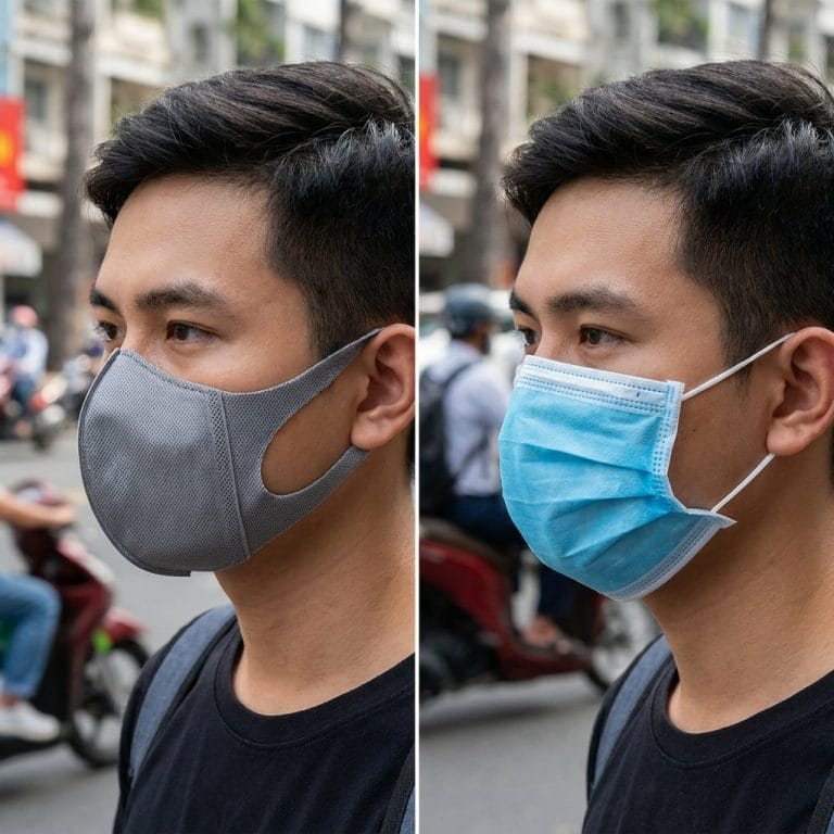 Khẩu trang 5D ôm sát khuôn mặt hơn khẩu trang thường khi sử dụng