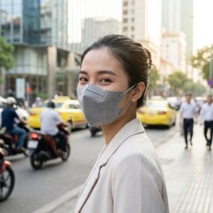Khẩu trang Hannah Seyo 5D thoáng khí và ôm mặt khi sử dụng hàng ngày