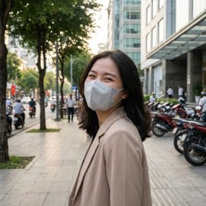 Khẩu trang 5D thoáng khí giúp đeo cả ngày dễ chịu hơn