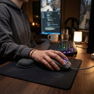 Người dùng điều chỉnh DPI chuột gaming để thao tác chính xác hơn