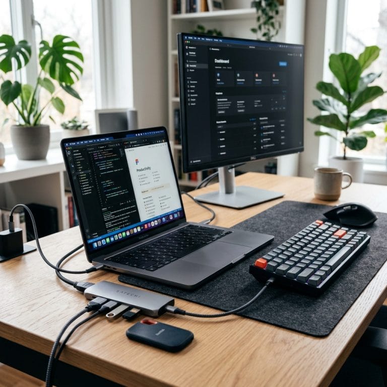 Hub USB-C kết nối nhiều thiết bị cùng lúc cho laptop hiện đại