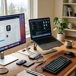 Hub USB-C kết nối với nhiều dòng laptop hiện đại khác nhau