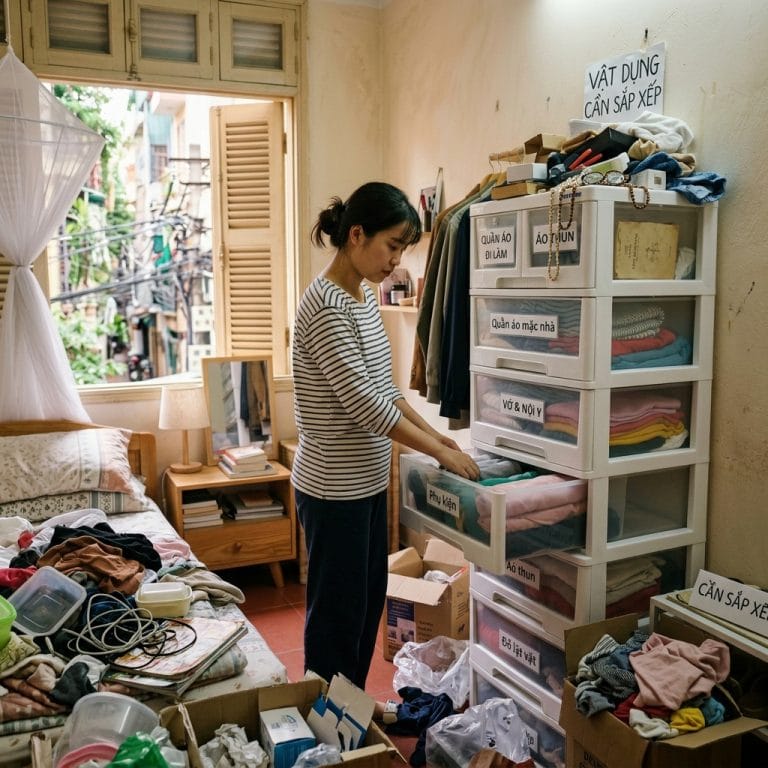 So sánh tủ nhựa và tủ gỗ trong không gian phòng ngủ hiện đại