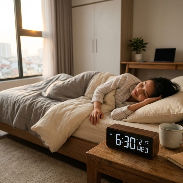 Đồng hồ báo thức để bàn giúp quản lý thời gian và ngủ đúng giờ