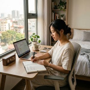 Đồng hồ để bàn hỗ trợ quản lý thời gian hiệu quả trong ngày