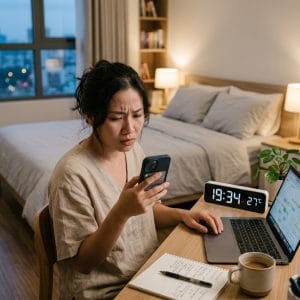 Đồng hồ để bàn giúp theo dõi thời gian và giảm mất tập trung