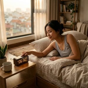 Đồng hồ báo thức giúp hình thành thói quen dậy đúng giờ mỗi ngày
