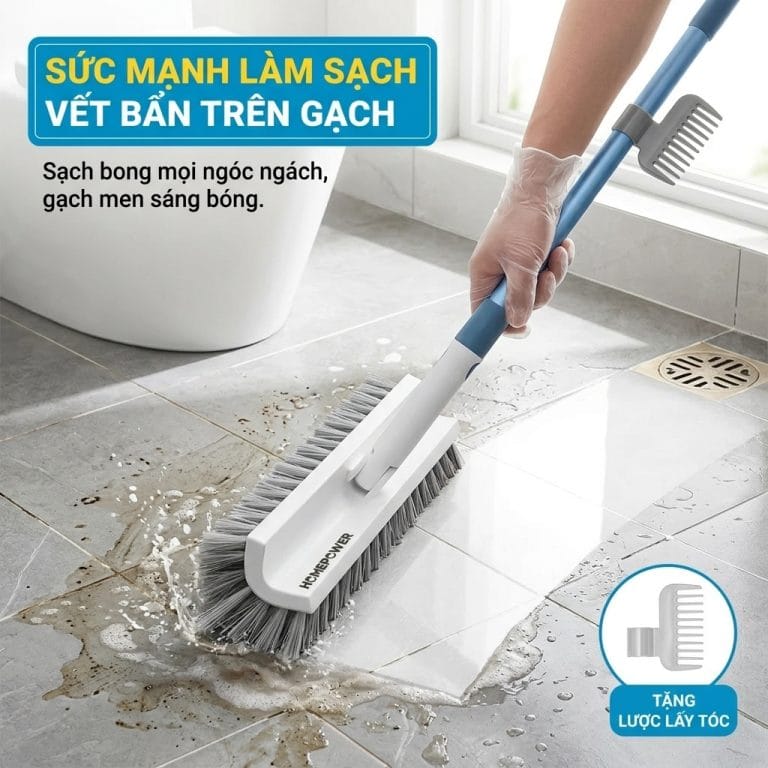 làm sạch gạch nhà tắm bị ố lâu ngày hiệu quả